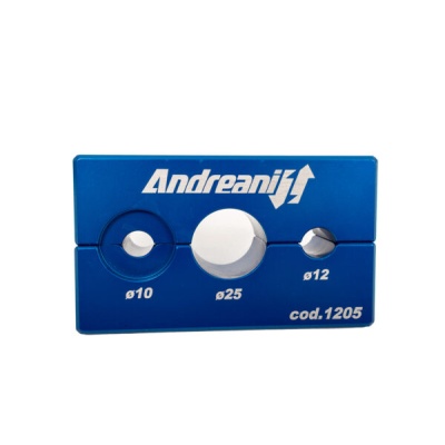 Andreani Grapa tornillo Banco para ejes de Ø 10, 12, 25